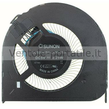 Ventola di raffreddamento FAN versione 3 compatibile per Lenovo ThinkPad T61p (8896