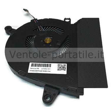 Ventola di raffreddamento per CPU portatile per Hp Spectre X360 13-ae000
