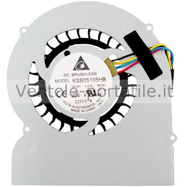 Ventola CPU Con Radiatore DBTLAP Per Sony Vaio SVE171 SVE171A11M – Modello KSB05105HB-AL70, 60.4MR06.001